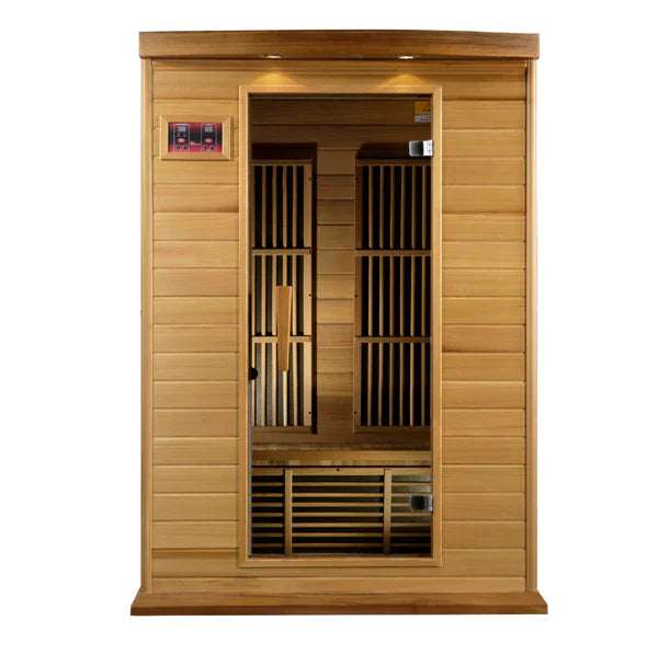 Maxxus 2 Person Low EMF FAR Infrared Sauna (Canadian Red Cedar) INFRARED SAUNA Maxxus Saunas   