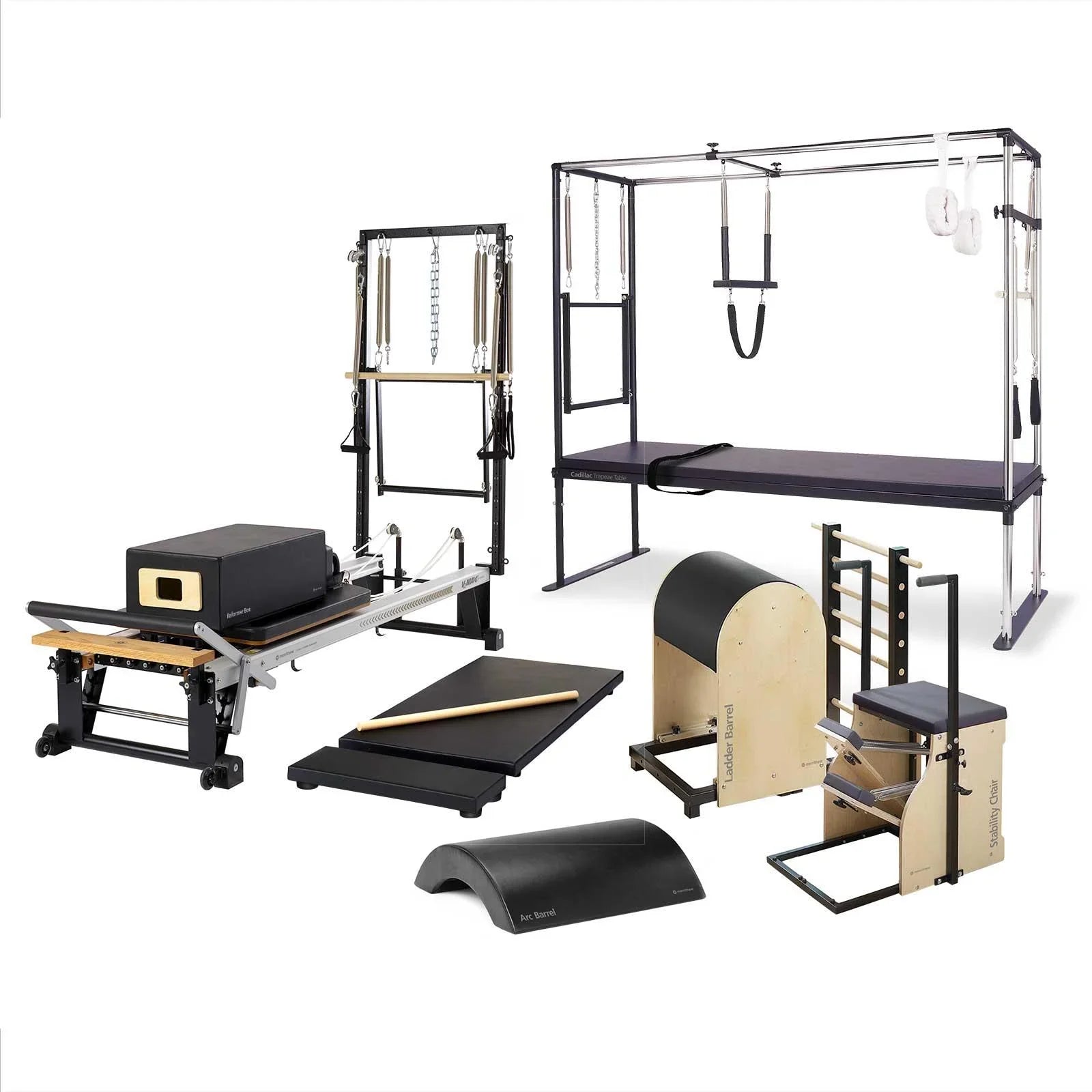 Merrithew™ Pilates Enhanced One-On-One Studio Bundle Pilates Bundle Merrithew Black  