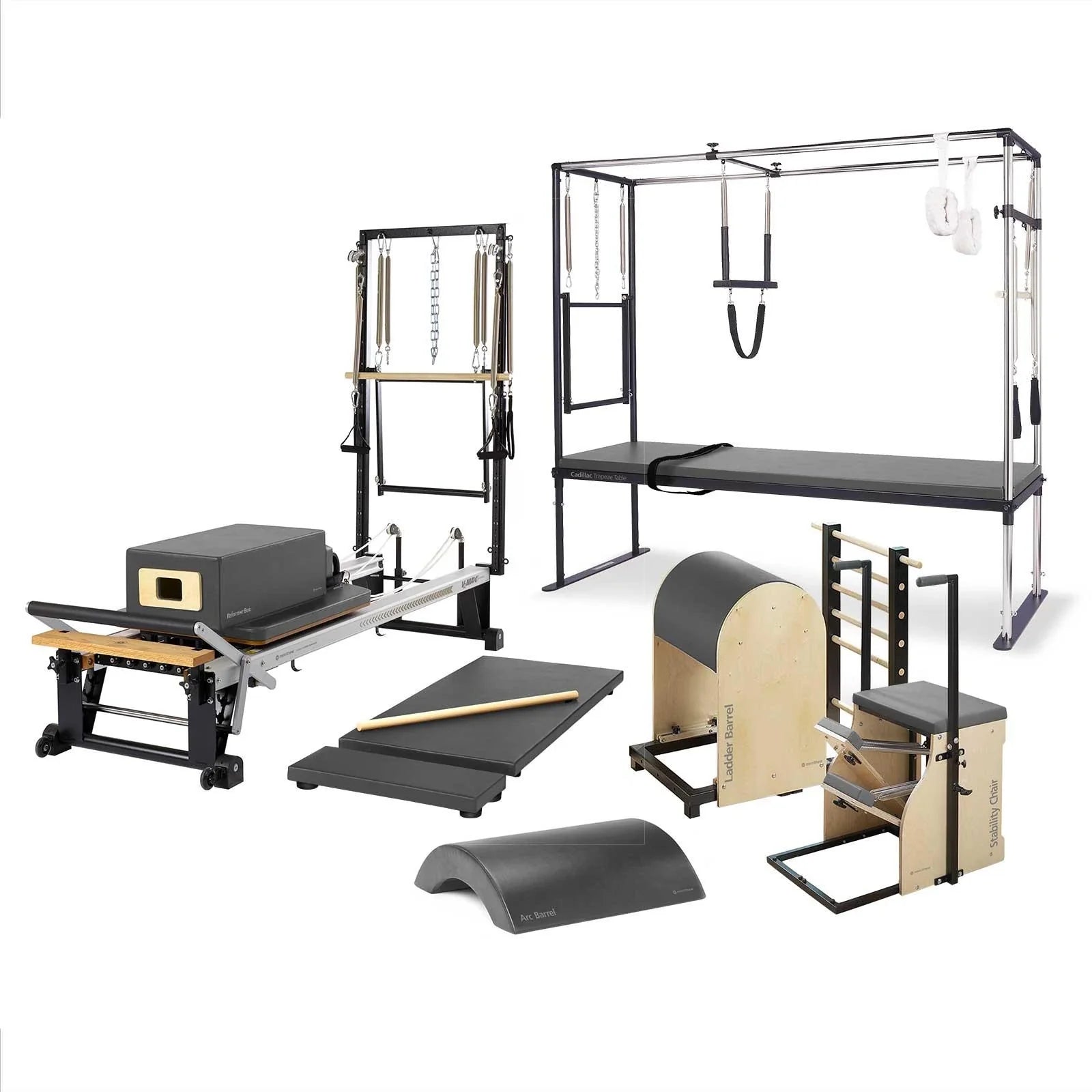 Merrithew™ Pilates Rehab Enhanced One-On-One Studio Bundle Pilates Bundle Merrithew Gunmetal Gray  