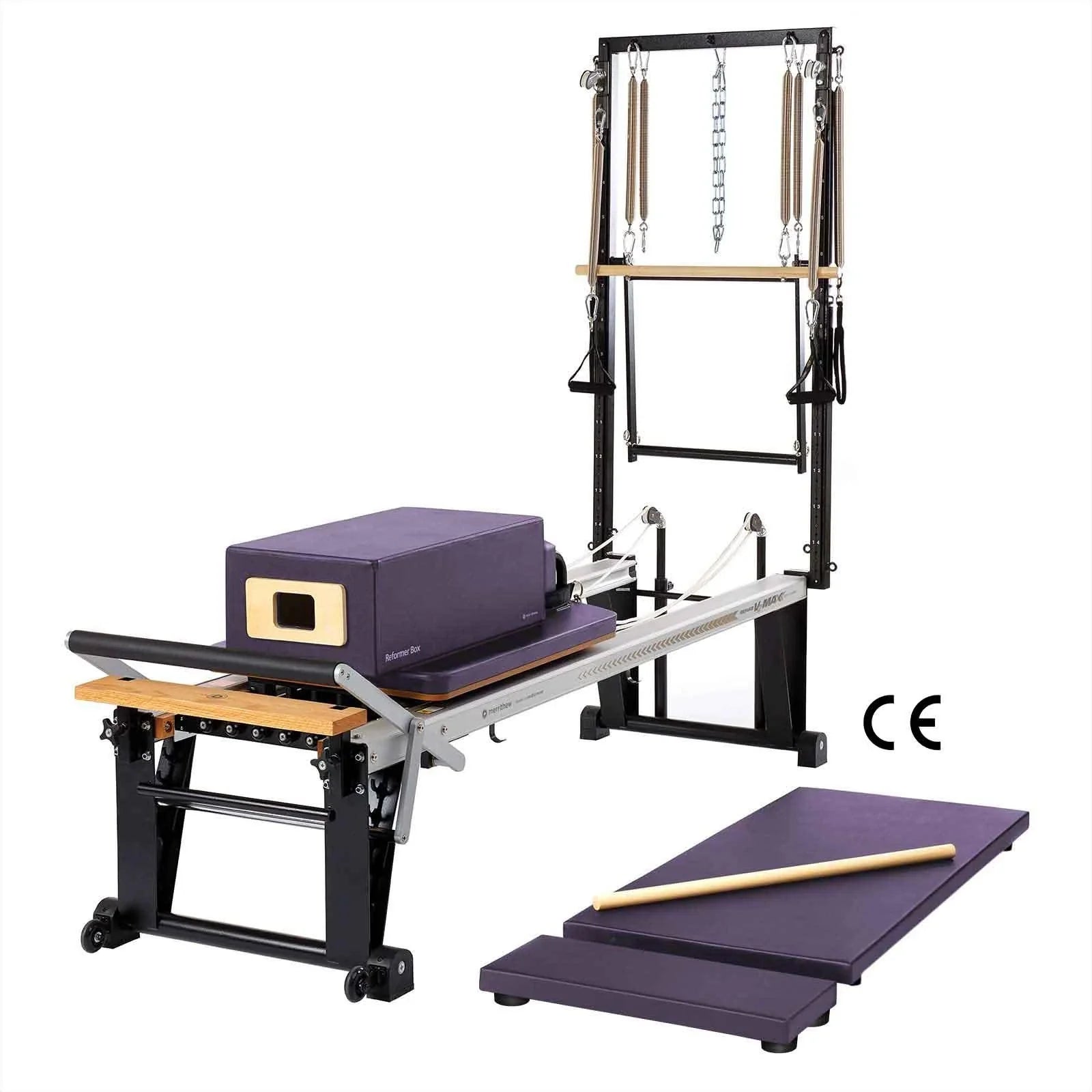 Merrithew™ Pilates Rehab V2 Max Plus™ Reformer Bundle Pilates reformer bundle Merrithew Purple Impulse  