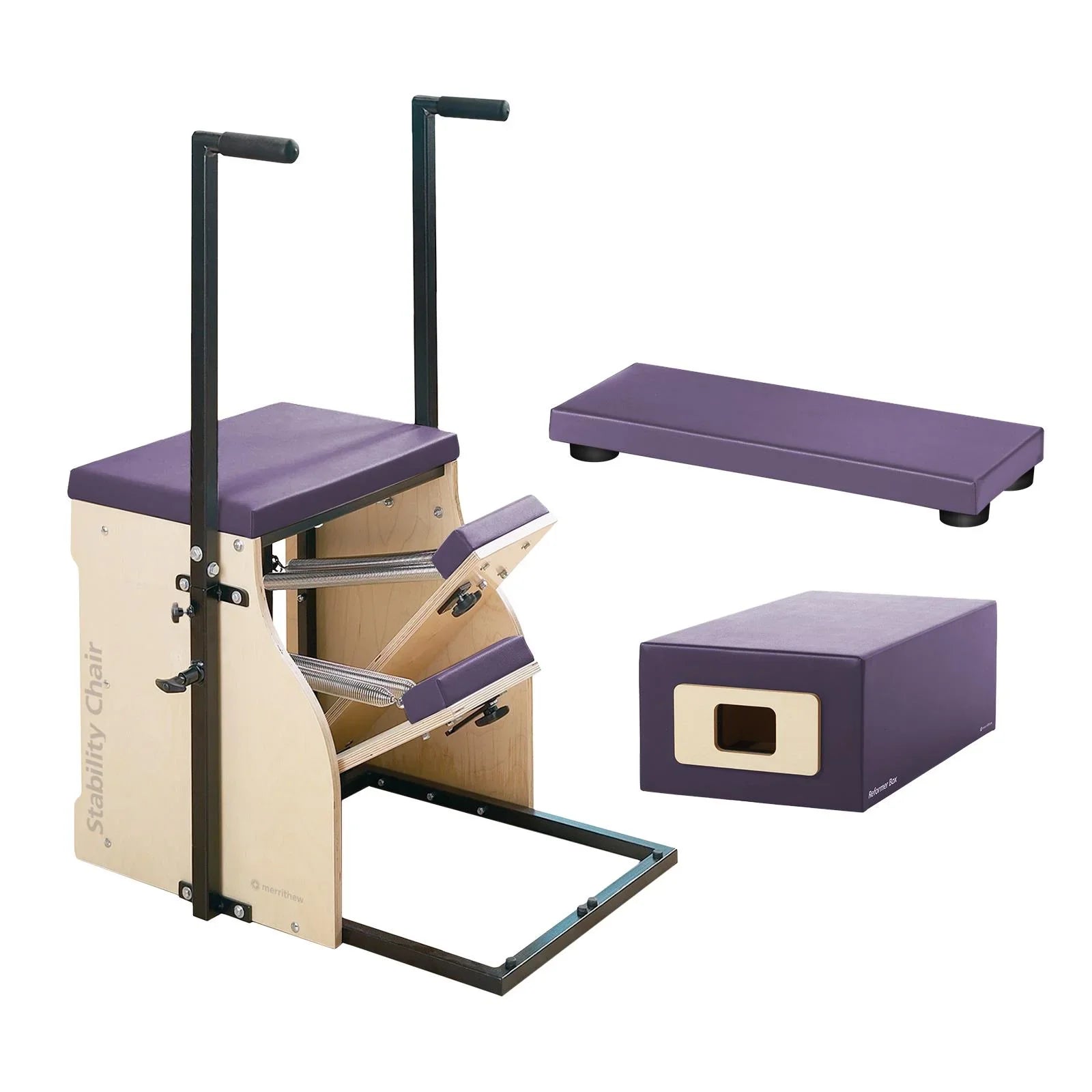 Merrithew™ Pilates Split-Pedal Stability Chair™ Bundle Pilates Chairs Merrithew Purple Impulse  