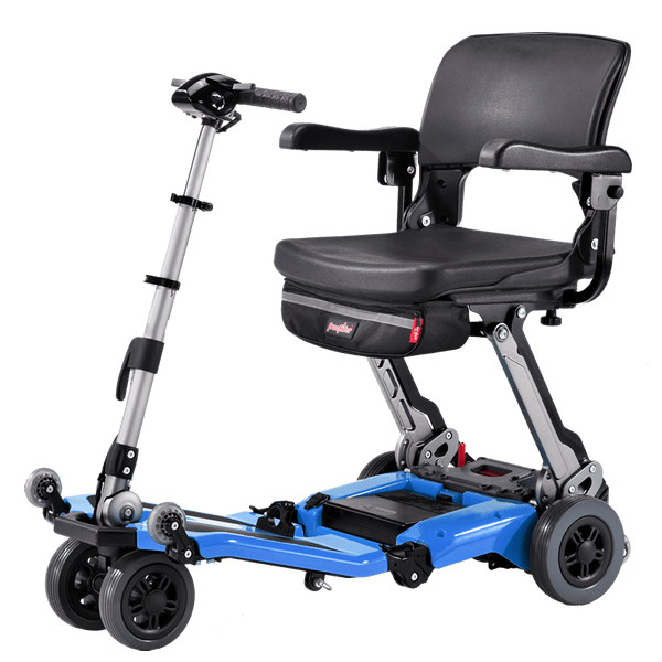 FreeRider Luggie Super Folding Mobility Scooter with Armrest Mobility Scooters FreeRider USA Blue  