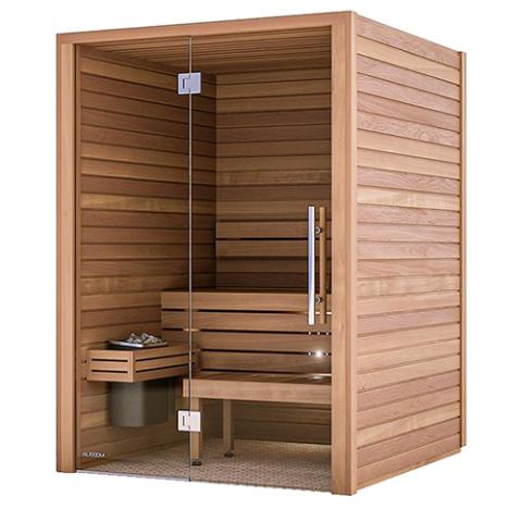 Auroom Cala Glass 2-4 Person Traditional Sauna Sauna Auroom Thermo-Aspen 59" x  59" 