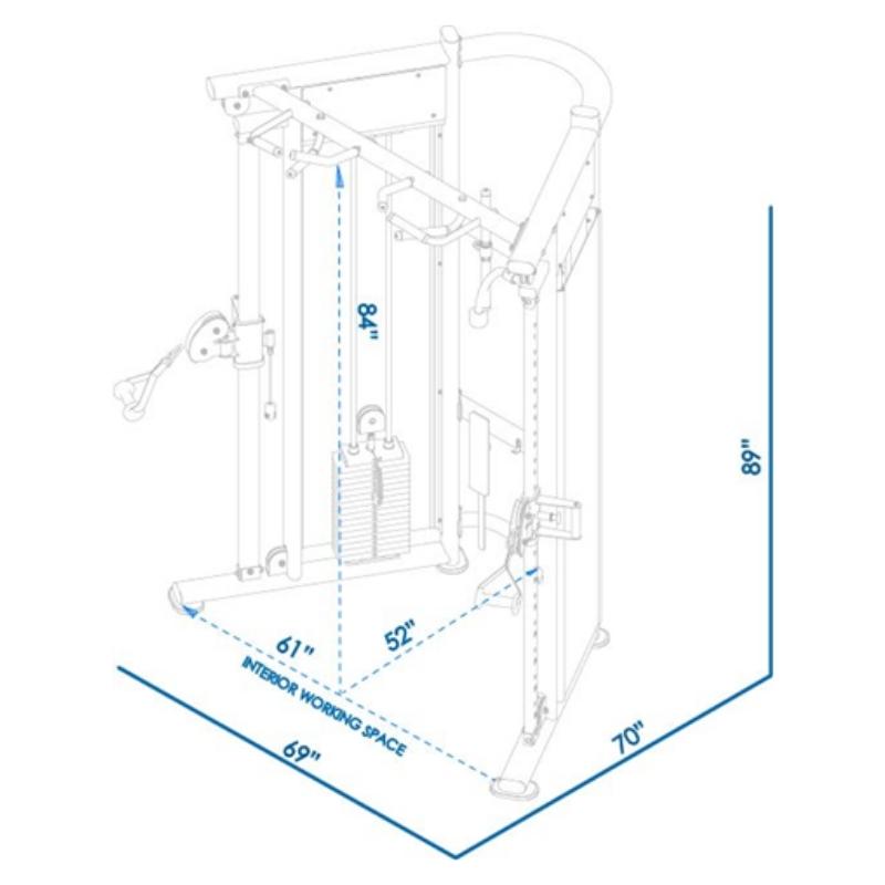 BodyKore Functional Trainer Dual Adjustable Pulley System MX1161 Functional Trainer BodyKore   