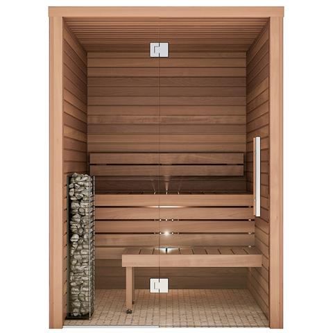 Auroom Cala Glass 2-4 Person Traditional Sauna Sauna Auroom   