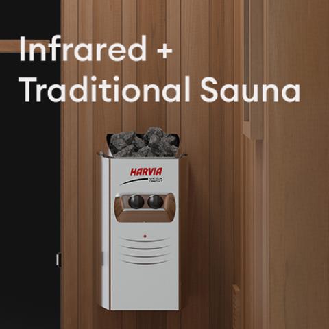 Finnmark FD-4 Trinity Infrared & Steam 2-Person Sauna Combo Sauna Finnmark Sauna   