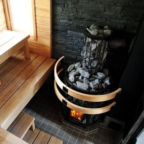 Harvia Legend Series Sauna Wood Burning Stove/Fireplace Combo Heater - 300DUO  Harvia   
