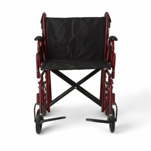 Drive Medical Transport Wheelchair Bariatric 22 Wide Red  Drive Medical   