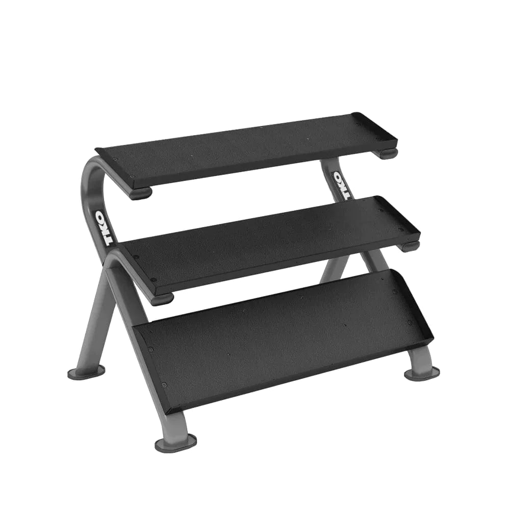 TKO 3 Tier Commercial Dumbbell Rack 890HDR + Optional Dumbbell Sets 3 Tier Dumbbell Rack TKO Strength and Performance Just the Rack  
