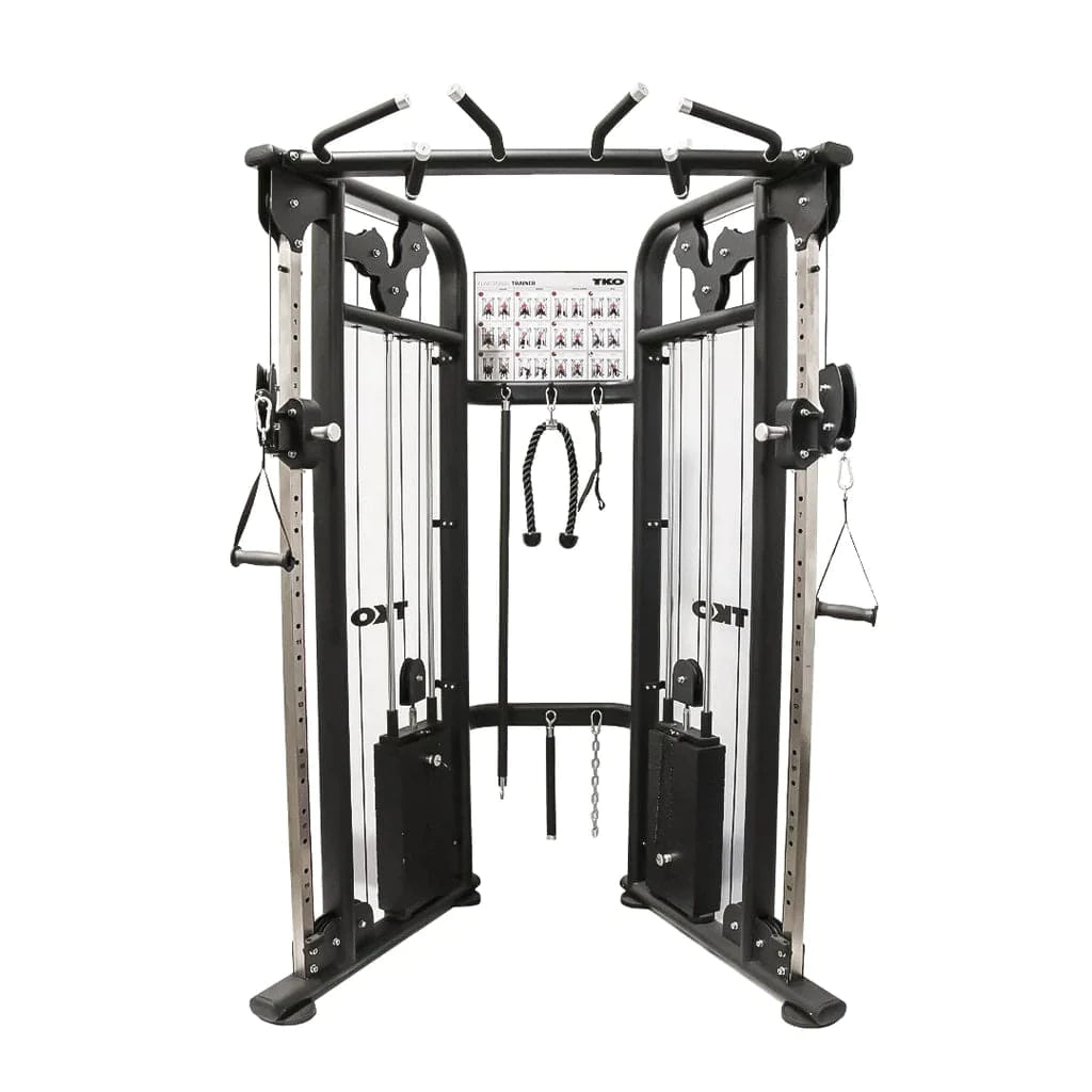 TKO 9050 Functional Trainer Dual Cable Machine Functional Trainer TKO Strength and Performance Black  