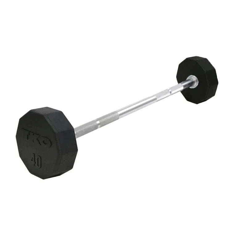 TKO Fixed Barbell Set With 10 Bar Rack 846BBR Fixed Barbell Set TKO Strength and Performance   