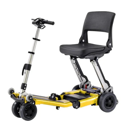 FreeRider Luggie Standard Folding Travel Mobility Scooter Mobility Scooters FreeRider USA Yellow  